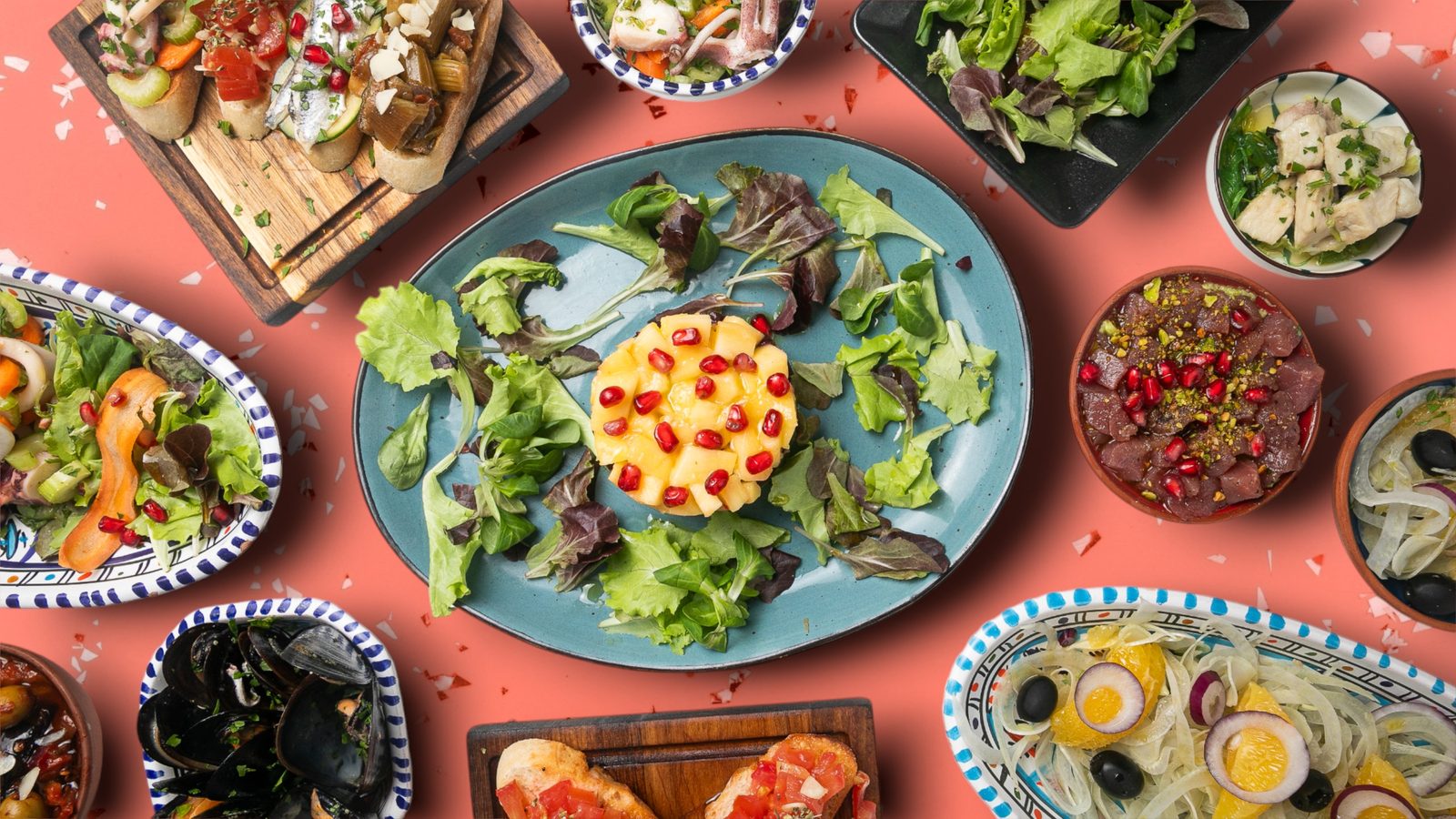 Sizilianische Antipasti-Auswahl im Cucina Ballerini